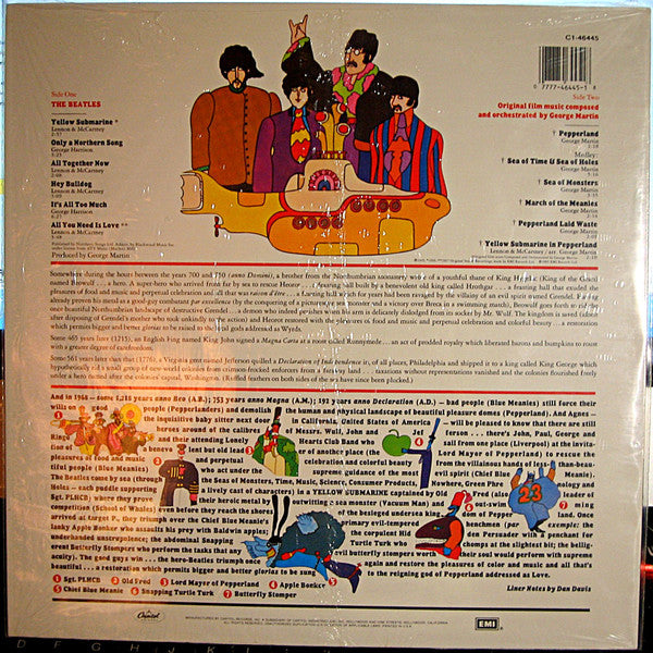 The Beatles : Yellow Submarine (LP, Album, RE, C1,)