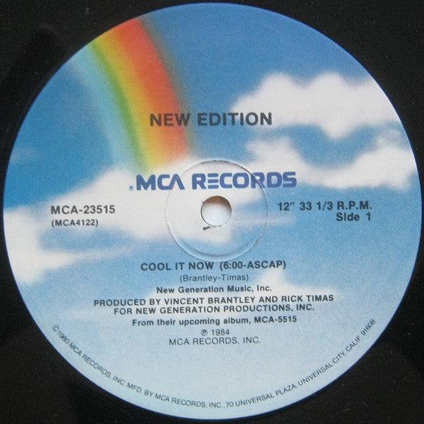 New Edition : Cool It Now (12", Single, Glo)