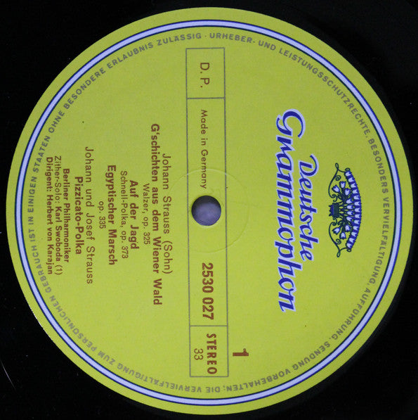 Johann Strauss Jr., Josef Strauß, Berliner Philharmoniker, Herbert von Karajan : Walzer - Polkas - Märsche (LP, Album)