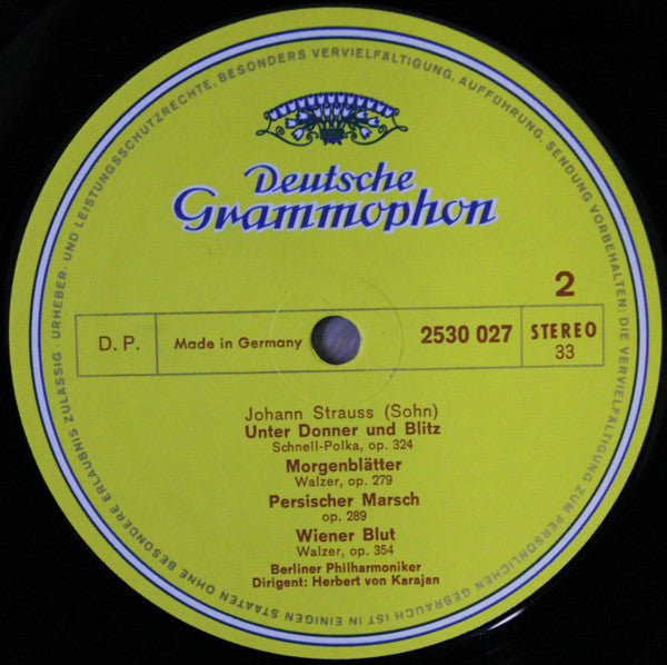 Johann Strauss Jr., Josef Strauß, Berliner Philharmoniker, Herbert von Karajan : Walzer - Polkas - Märsche (LP, Album)