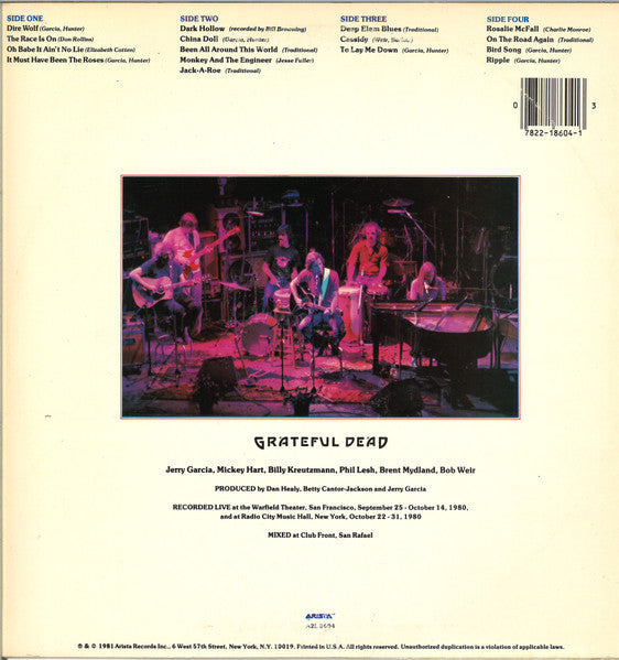Grateful Dead* : Reckoning (2xLP, Album, Pit)