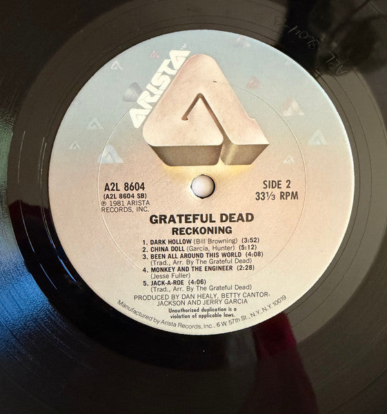 Grateful Dead* : Reckoning (2xLP, Album, Pit)
