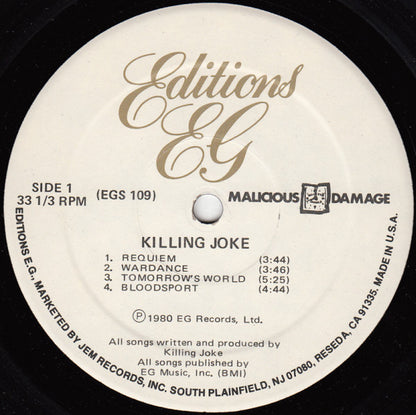Killing Joke : Killing Joke (LP, Album)