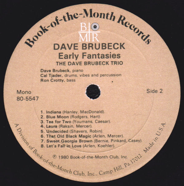Dave Brubeck, The Dave Brubeck Trio, The Dave Brubeck Quartet, The Dave Brubeck Octet : Early Fantasies (3xLP, Comp, Mono + Box)