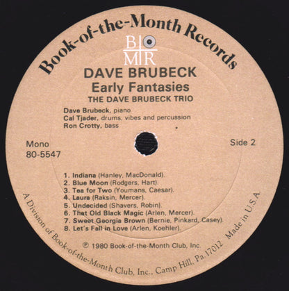 Dave Brubeck, The Dave Brubeck Trio, The Dave Brubeck Quartet, The Dave Brubeck Octet : Early Fantasies (3xLP, Comp, Mono + Box)
