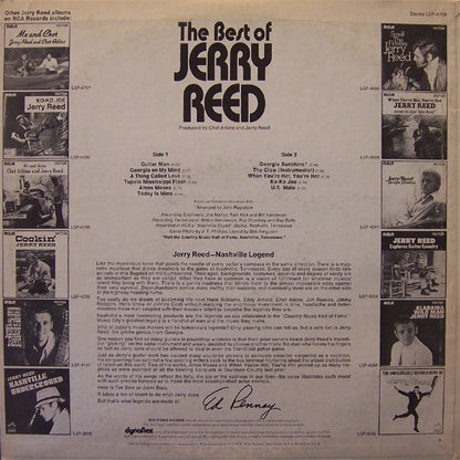 Jerry Reed : The Best Of Jerry Reed (LP, Comp, RE, Ind)