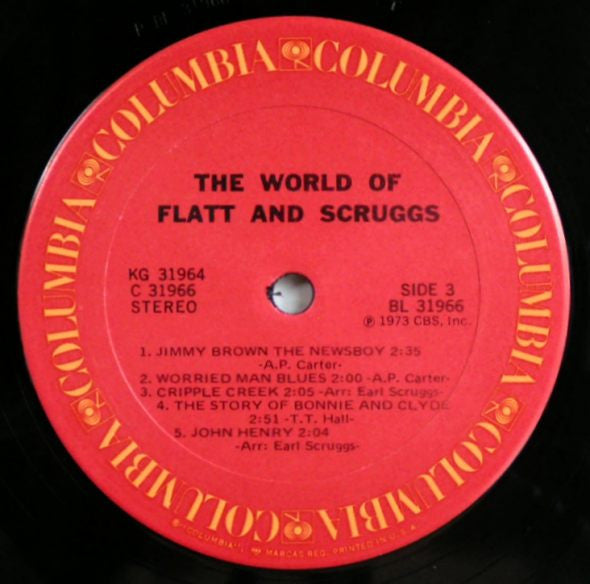 Flatt And Scruggs* : The World Of Flatt And Scruggs (2xLP, Album, Comp, Pit)
