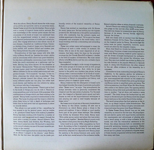 Kenny Burrell : Guitar Forms (LP, Album, RE, Gat)