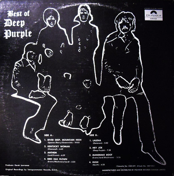 Deep Purple : Best Of Deep Purple (LP, Comp)
