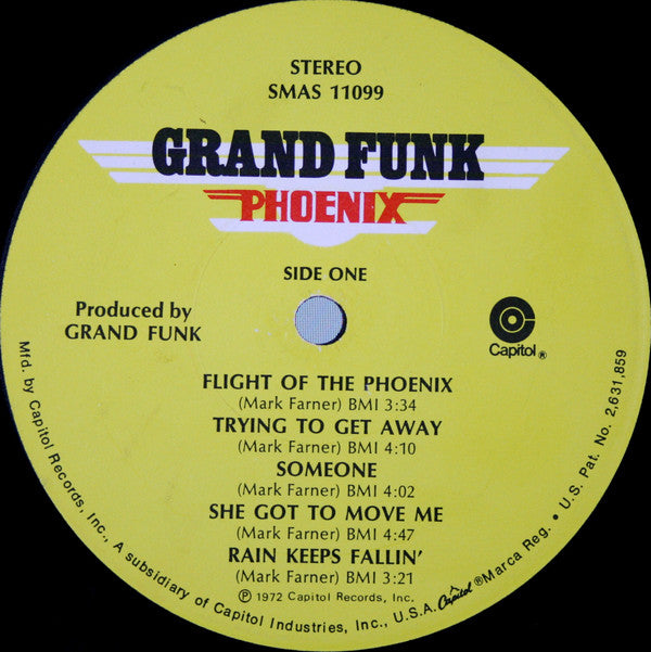 Grand Funk* : Phoenix (LP, Album, Jac)