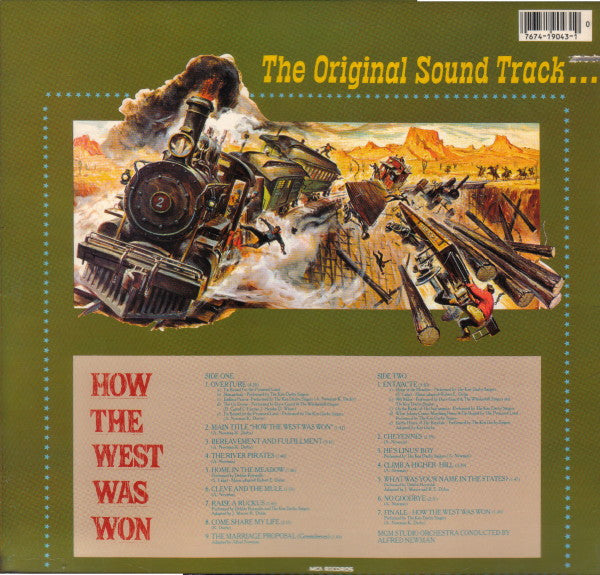 Alfred Newman, Debbie Reynolds, Ken Darby : How The West Was Won, Original Soundtrack (LP, Album, RE)