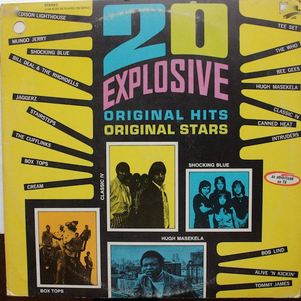 Various : 20 Explosive Hits (LP, Comp, Yel)