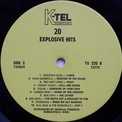 Various : 20 Explosive Hits (LP, Comp, Yel)