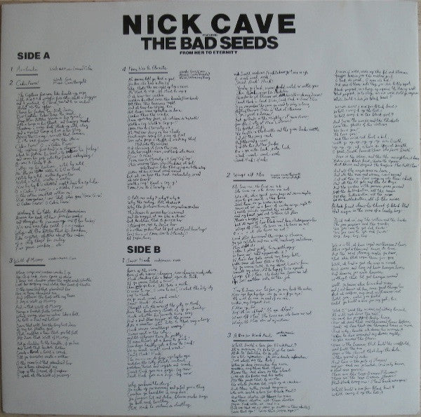 Nick Cave Featuring The Bad Seeds* : From Her To Eternity (LP, Album)