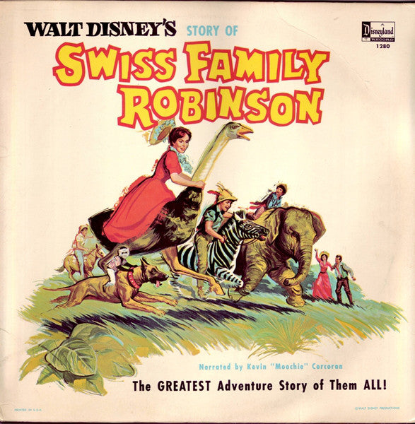 Kevin "Moochie" Corcoran : Walt Disney's Story Of Swiss Family Robinson (LP, Album, RE, RP)