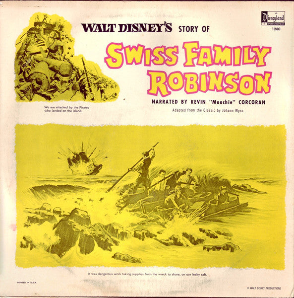 Kevin "Moochie" Corcoran : Walt Disney's Story Of Swiss Family Robinson (LP, Album, RE, RP)