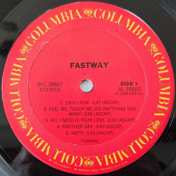 Fastway (2) : Fastway (LP, Album, Pit)