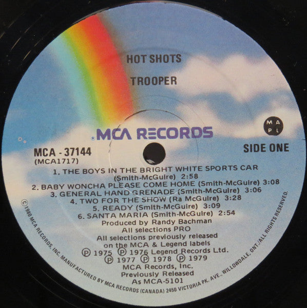 Trooper (4) : Hot Shots (LP, Comp, RE)
