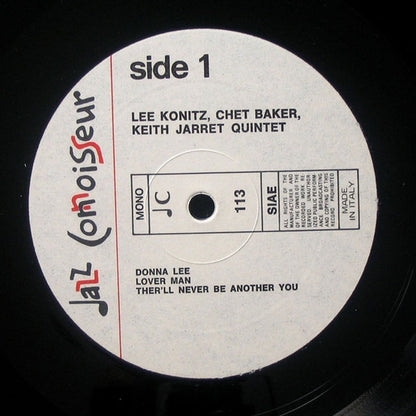 Lee Konitz, Chet Baker, Keith Jarret Quintet* : Lee Konitz, Chet Baker, Keith Jarret Quintet (LP, Mono, Unofficial)