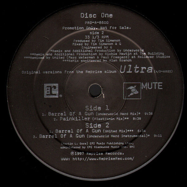Depeche Mode : Barrel Of A Gun / Painkiller (2x12", Promo)