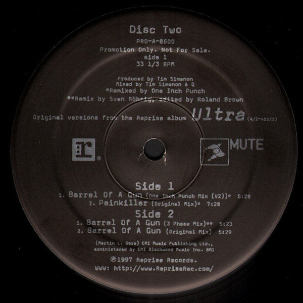 Depeche Mode : Barrel Of A Gun / Painkiller (2x12", Promo)