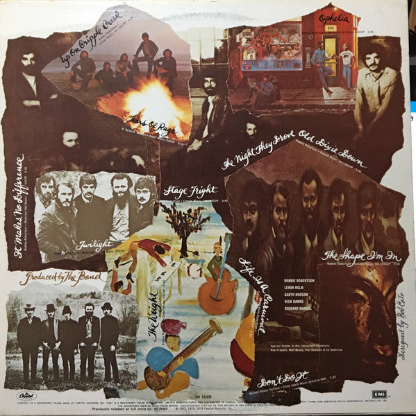 The Band : The Best Of The Band (LP, Comp, RE)
