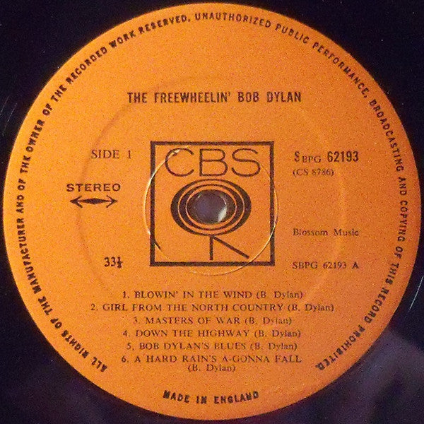 Bob Dylan : The Freewheelin' Bob Dylan (LP, Album)