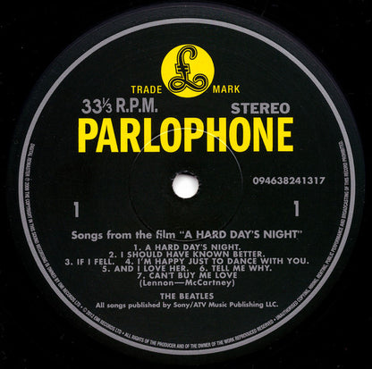 The Beatles : A Hard Day's Night (LP, Album, RE, RM, 180)
