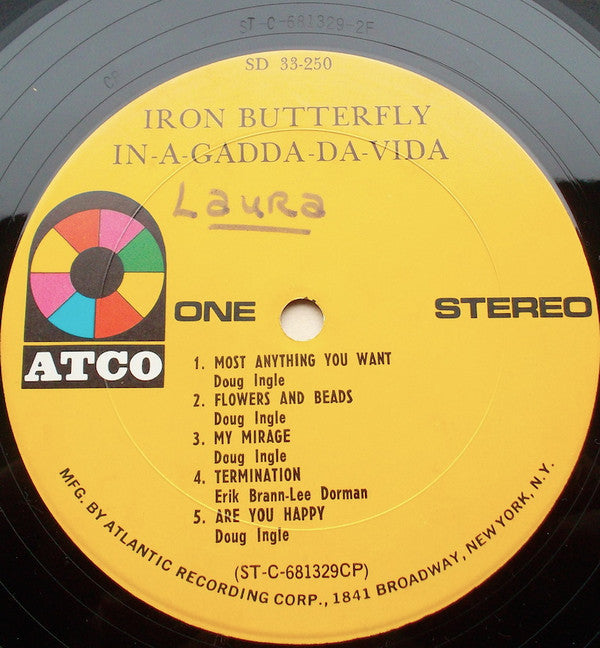 Iron Butterfly : In-A-Gadda-Da-Vida (LP, Album, RE, CP )