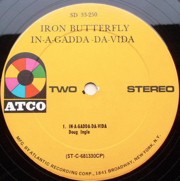 Iron Butterfly : In-A-Gadda-Da-Vida (LP, Album, RE, CP )