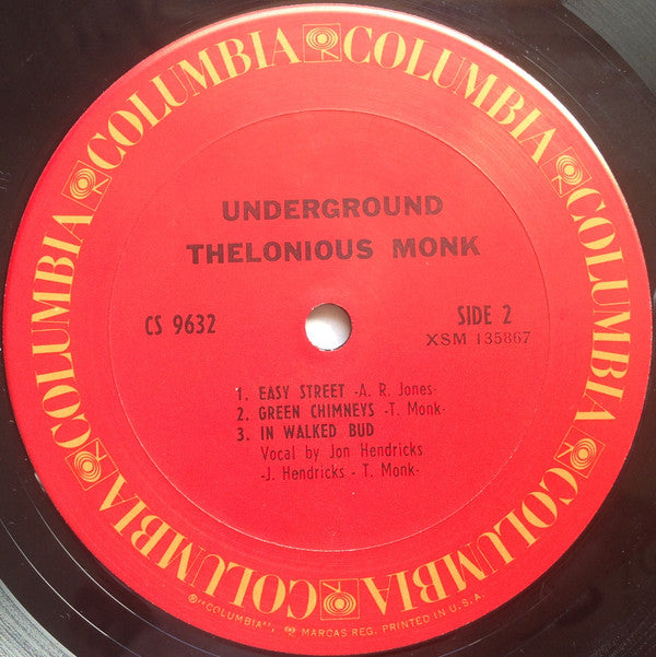 Thelonious Monk : Underground (LP, Album, RP)