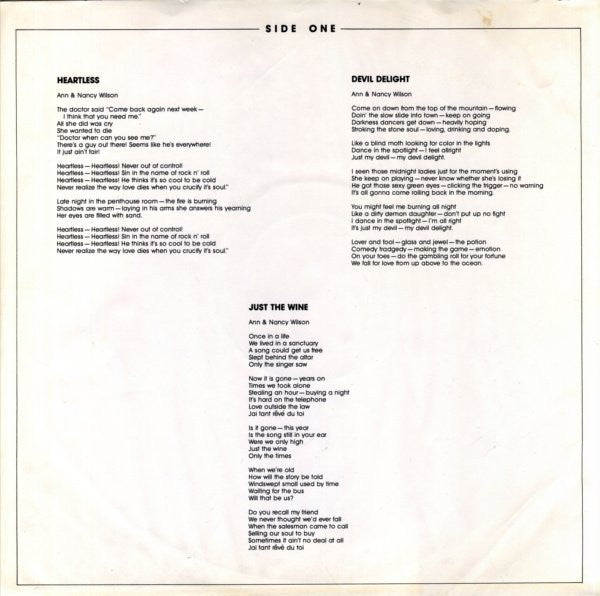Heart : Magazine (LP, Album, RE, Ter)