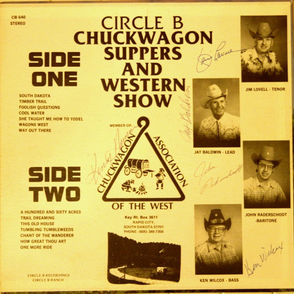 The Circle B Cowboys : South Dakota (LP, Album)