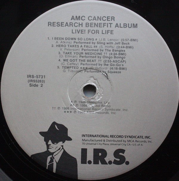 Various : Live! For Life (LP, Album)