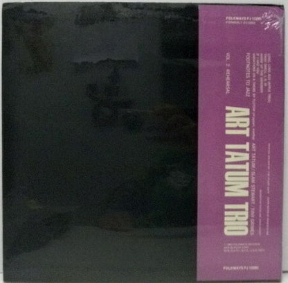 Art Tatum Trio : Footnotes To Jazz: Vol.2 Rehearsal (LP, Album, RE)