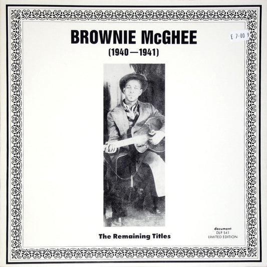 Brownie McGhee : (1940-1941): The Remaining Titles (LP, Comp, Mono, Ltd, RM)