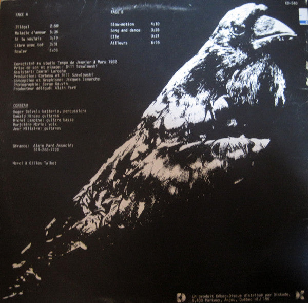 Corbeau : Illégal (LP, Album)