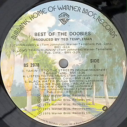 The Doobie Brothers : Best Of The Doobies (LP, Album, Comp, Bur)