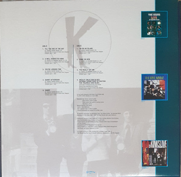 The Kinks : Live At Kelvin Hall (LP, Album, RE, 180)
