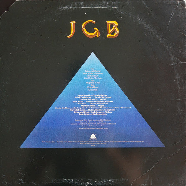 Jerry Garcia Band* : Cats Under The Stars (LP, Album, Promo)
