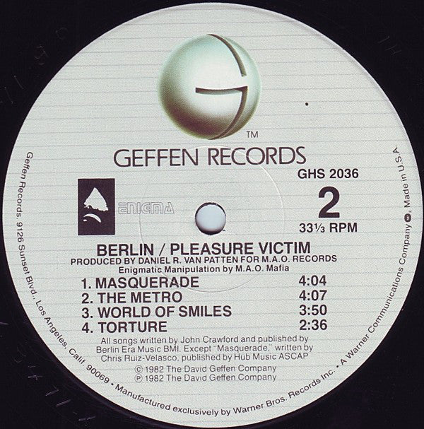 Berlin : Pleasure Victim (LP, Album, RE)
