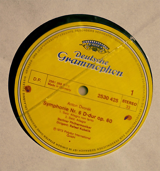 Antonín Dvořák, Berliner Philharmoniker, Rafael Kubelik : Symphonie Nr. 6 (LP)