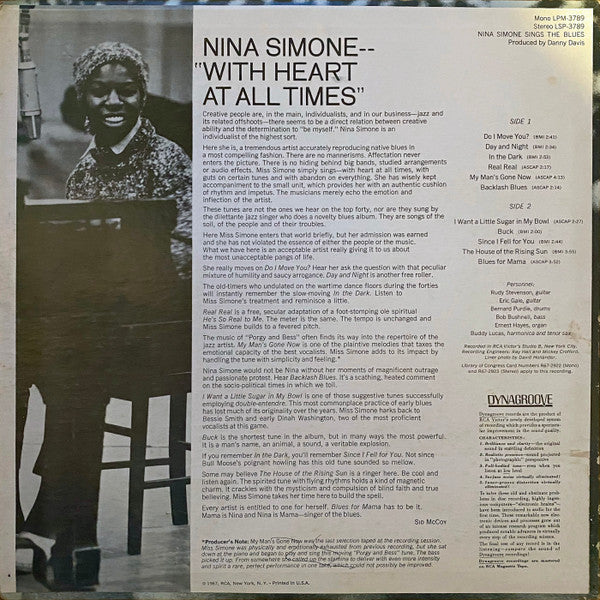Nina Simone : Nina Simone Sings The Blues (LP, Album, RE, Ora)