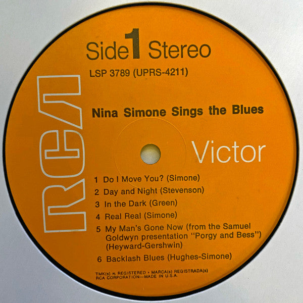 Nina Simone : Nina Simone Sings The Blues (LP, Album, RE, Ora)