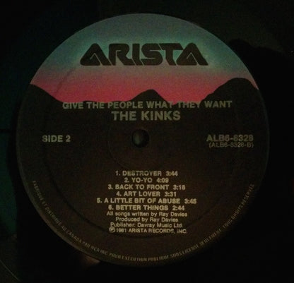 The Kinks : Give The People What They Want (LP, Album, RE)