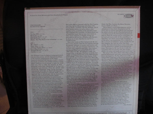 Tim Williams (11) : Blues Full Circle (LP, Album)