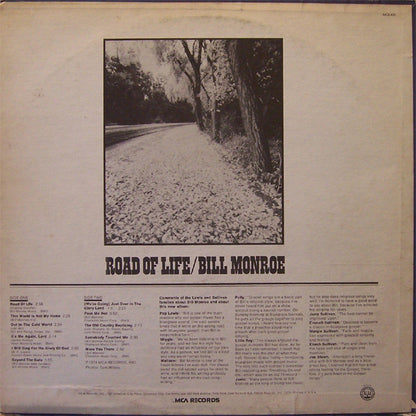 Bill Monroe : Road Of Life (LP, Album, Bla)