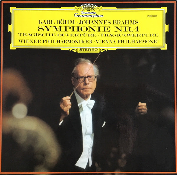 Karl Böhm · Johannes Brahms / Wiener Philharmoniker : Symphonie Nr. 4 / Tragische Ouvertüre · Tragic Overture (LP)