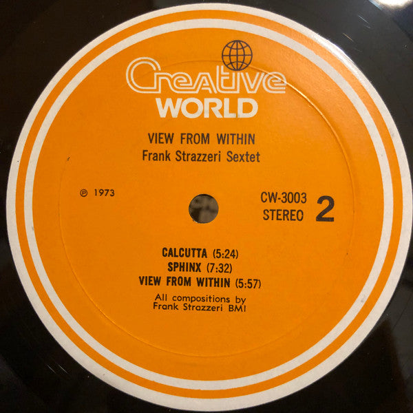 Frank Strazzeri Sextet : View From Within (LP, Album)