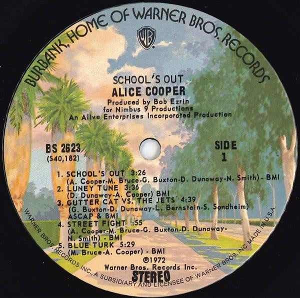 Alice Cooper : School's Out (LP, Album, RP, Bur)